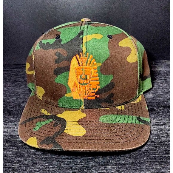 Last Kings Snapbacks 1st Gen Hat Camo Green RARE - MADE IN USA - Picture 1 of 5